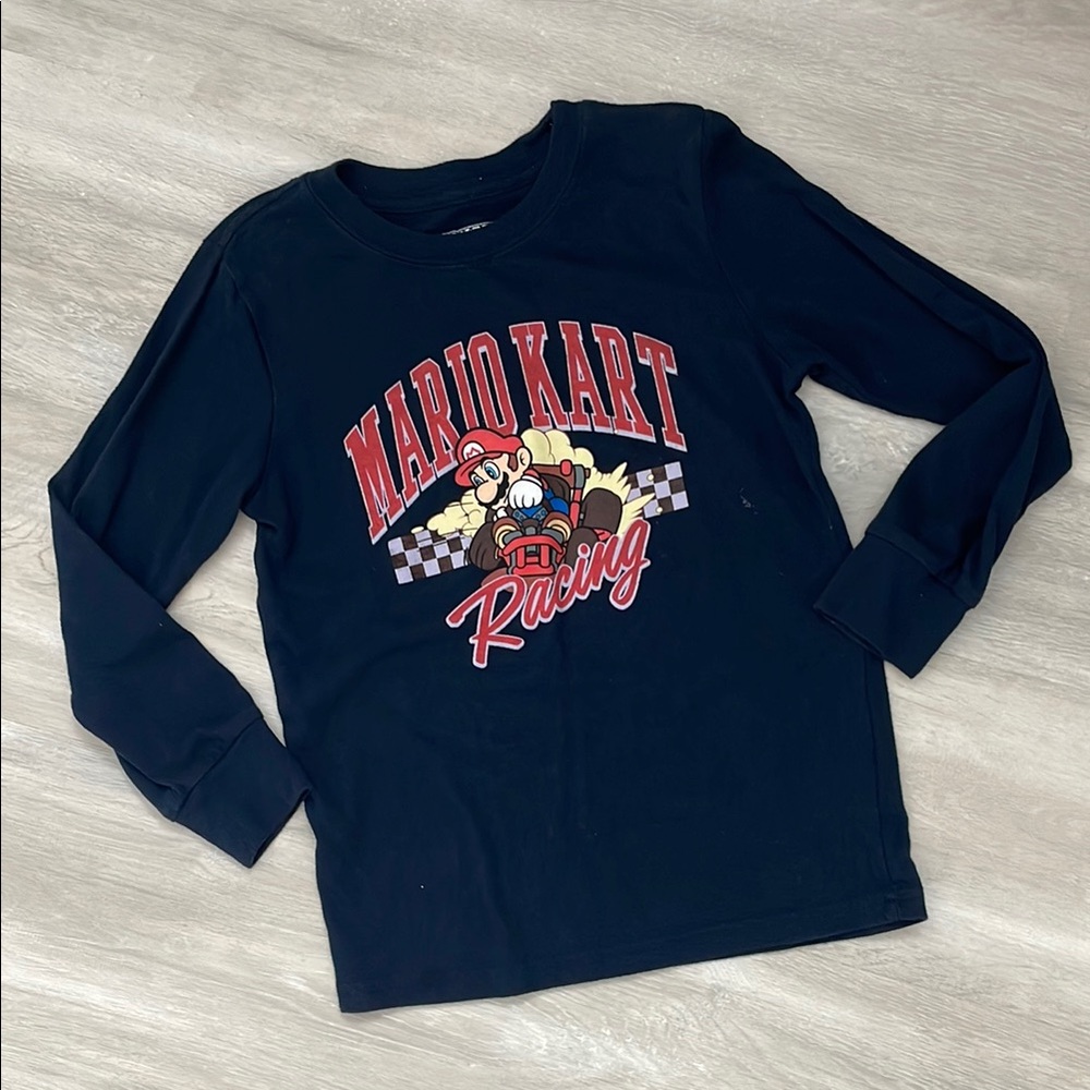 Mario Kart Kids Long Sleeve Tee